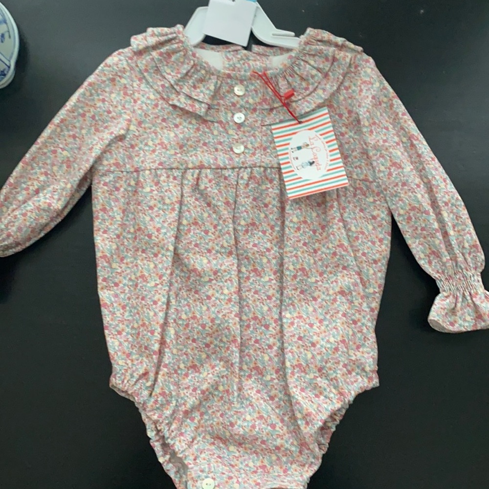 COPY - La Coqueta Kids long sleeve floral romper 12m NWT